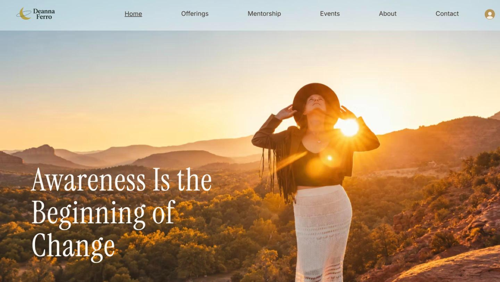 Homepage of Deanna Ferro
