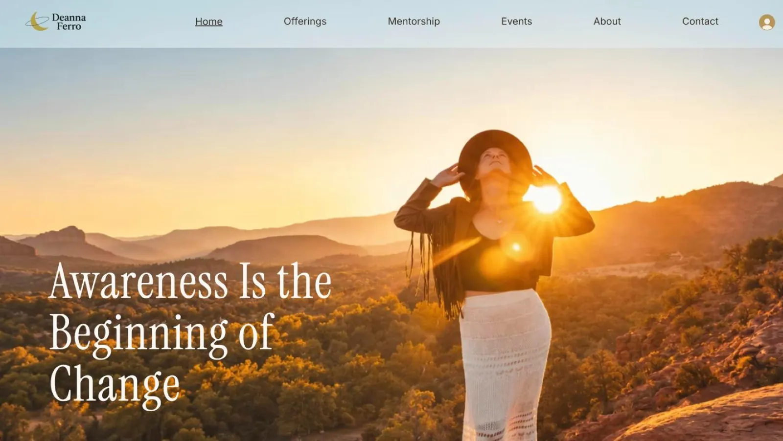 Homepage of Deanna Ferro