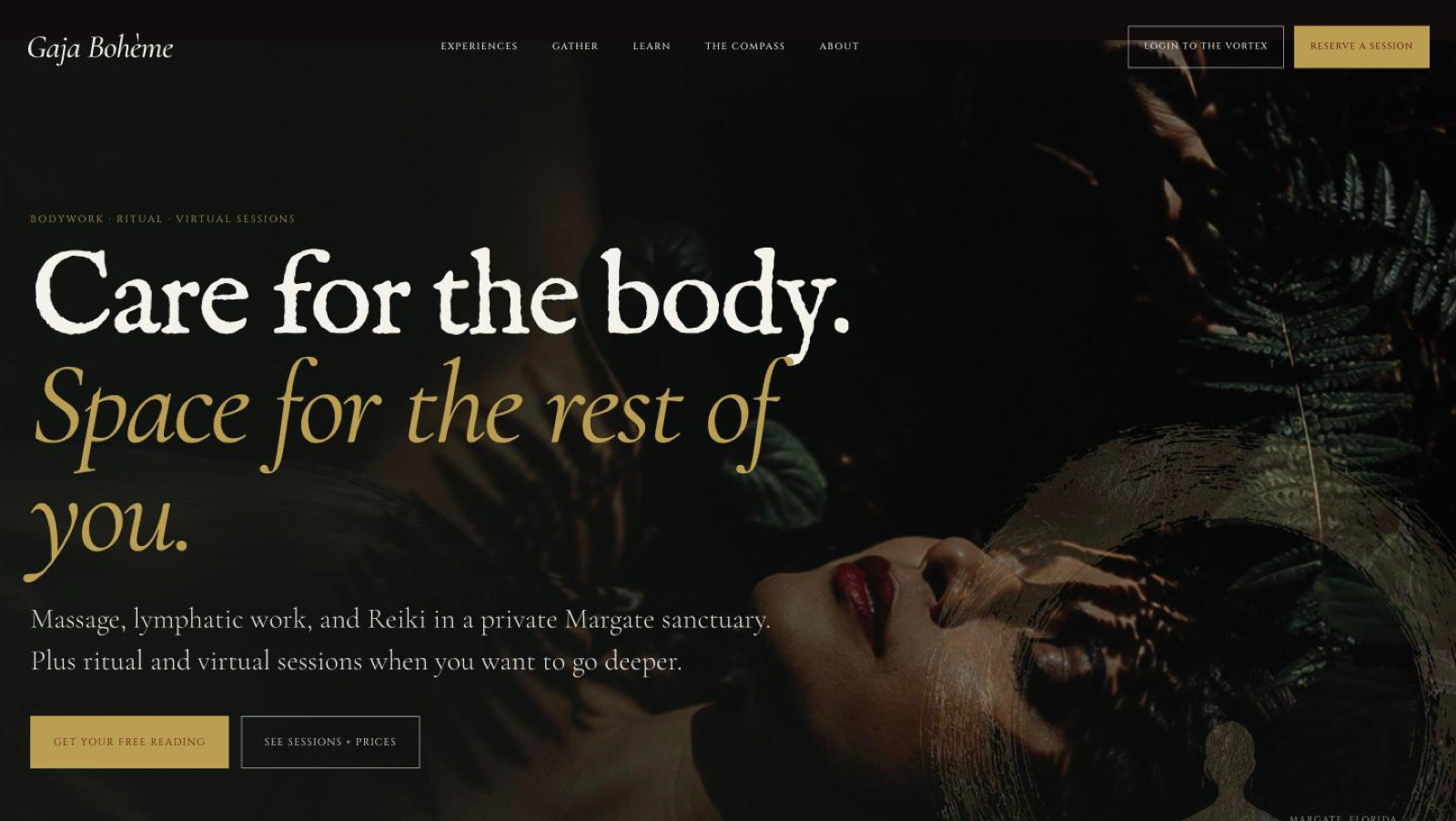 Homepage of Gaja Bohème