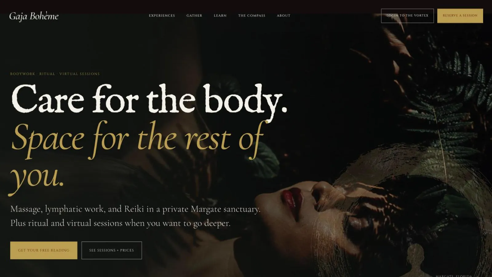 Homepage of Gaja Bohème