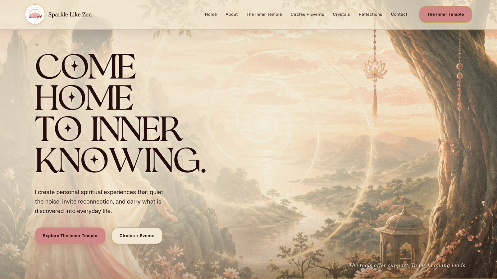 Homepage of Sparkle Like Zen